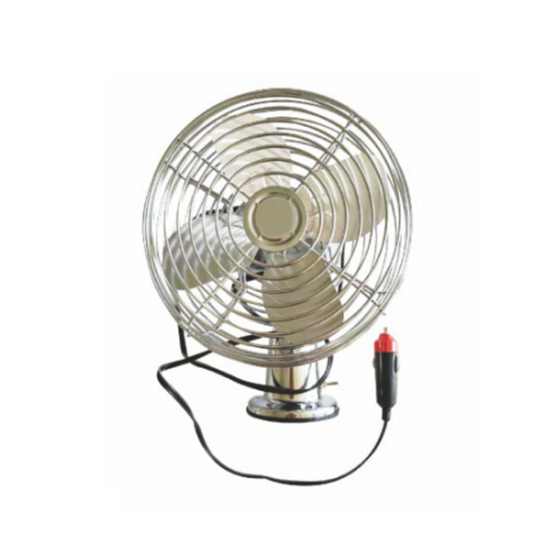 806.02.08 Malý chrómový ventilátor s mechanickou pohyblivou hlavou